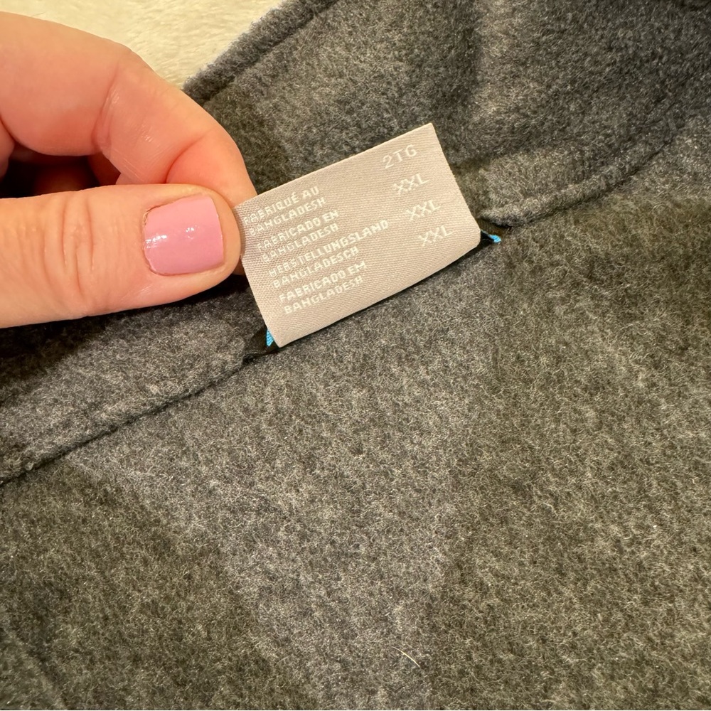 Columbia men’s grey fleece zip vest in size XXL - Picture 6 of 11